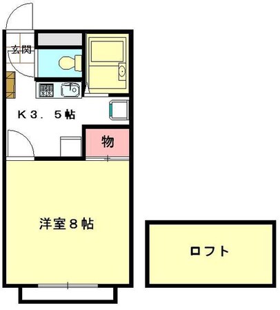 レオパレスドミールII　１２９１９の物件間取画像